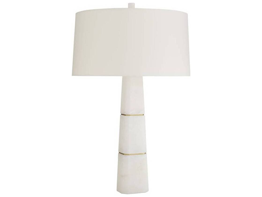Arteriors Home Dosman White Alabaster Buffet Lamp