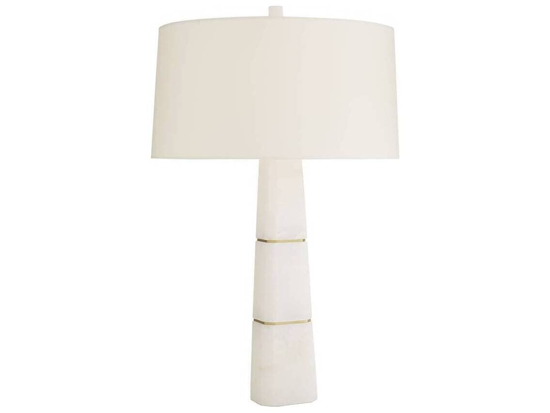 Arteriors Home Dosman White Alabaster Buffet Lamp