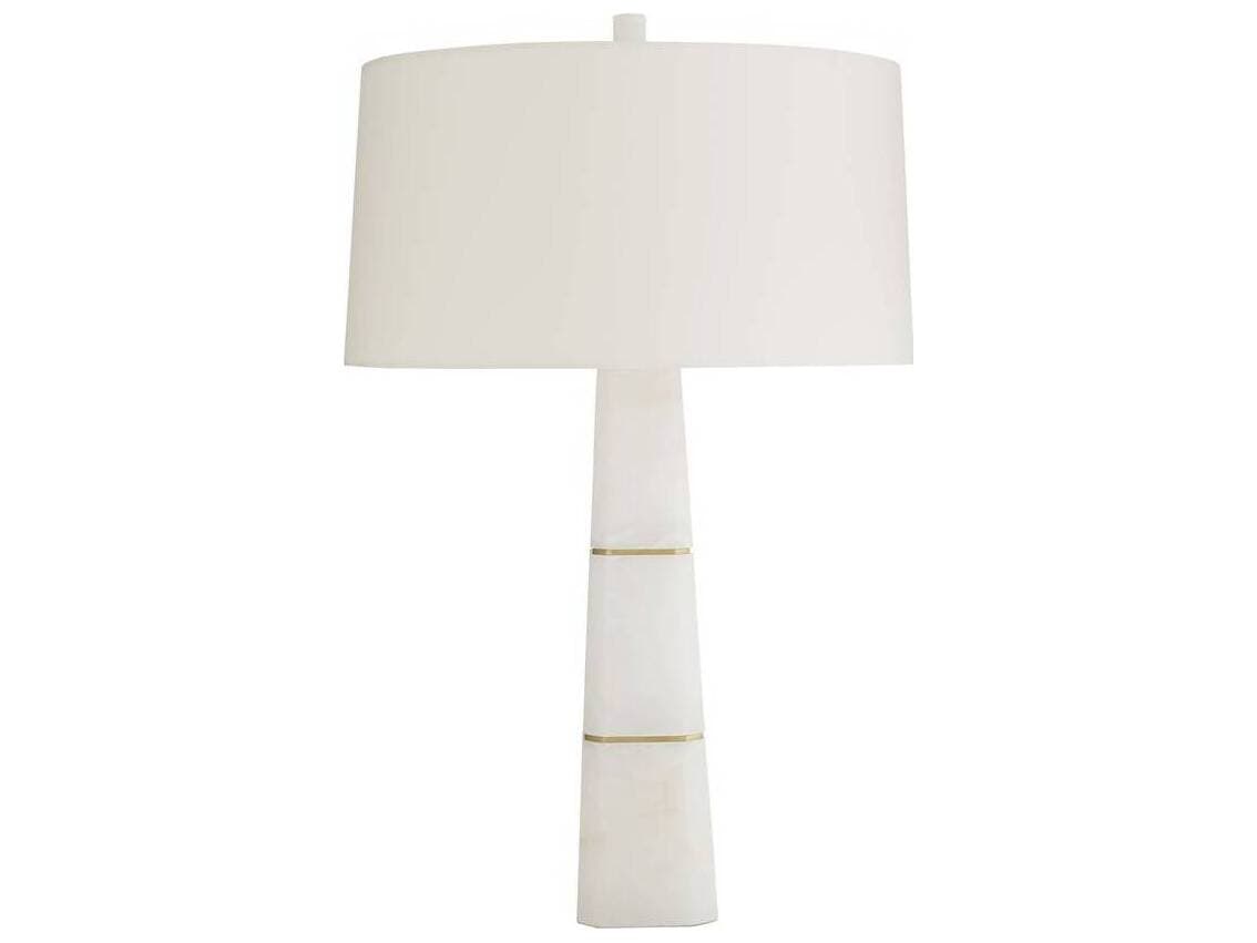 Arteriors Home Dosman White Alabaster Buffet Lamp