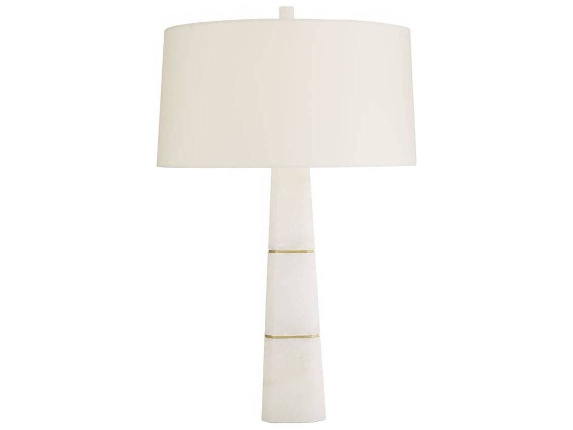 Arteriors Home Dosman White Alabaster Buffet Lamp