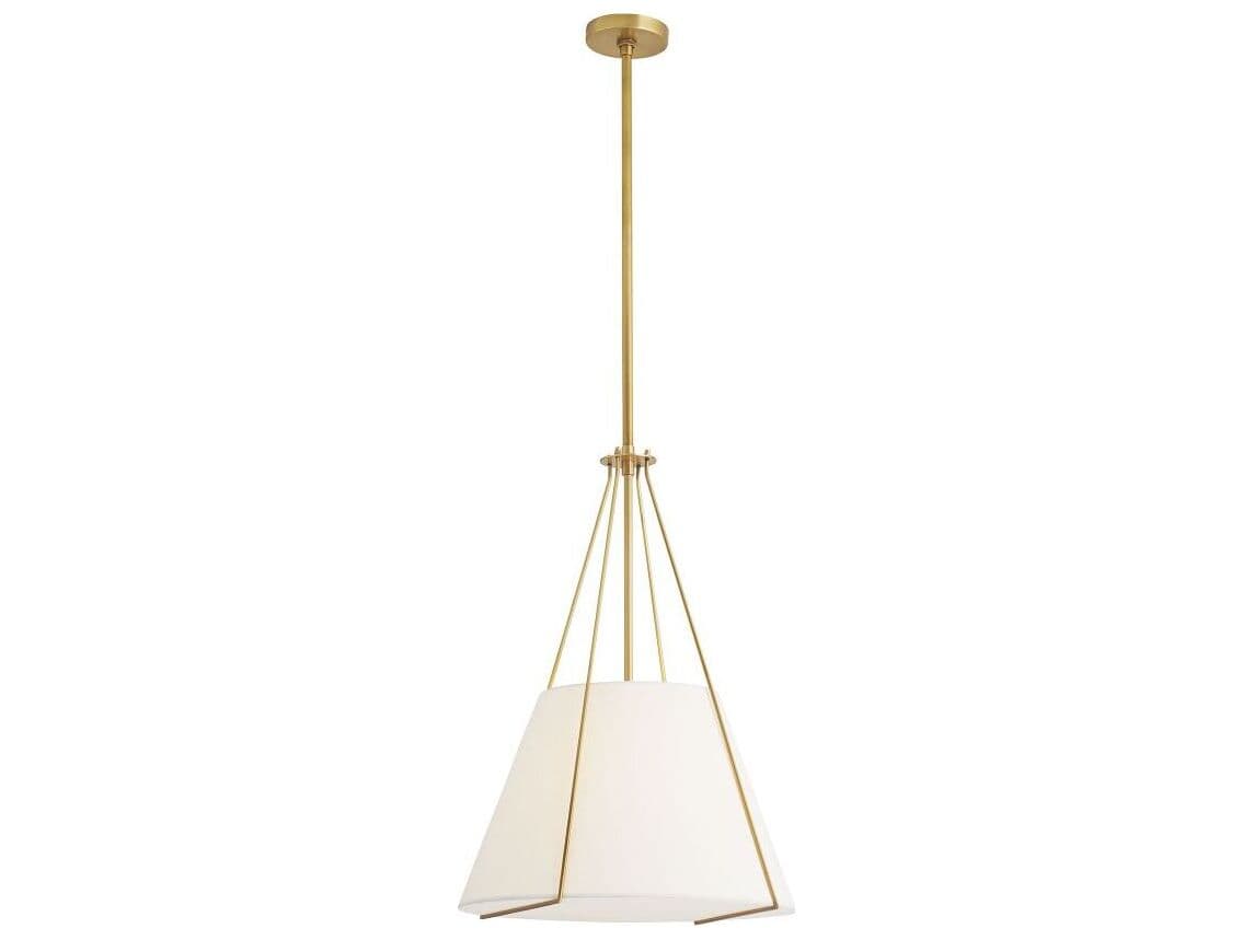 Arteriors Home Heloise 1-Light Antique Brass Drum Pendant