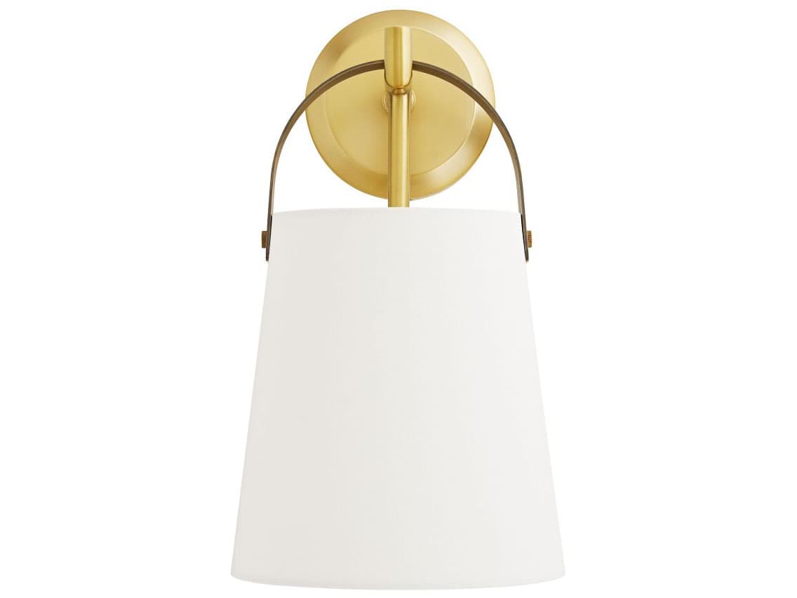 Arteriors Home Ian 1-Light Antique Brass Bronze Wall Sconce