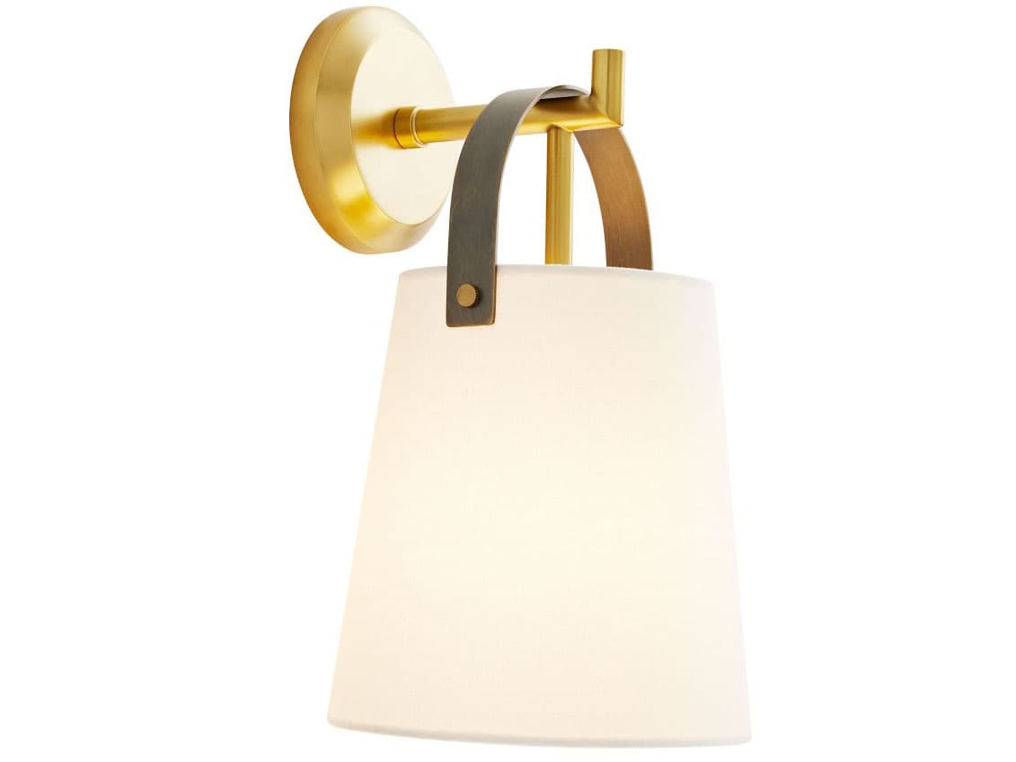 Arteriors Home Ian 1-Light Antique Brass Bronze Wall Sconce