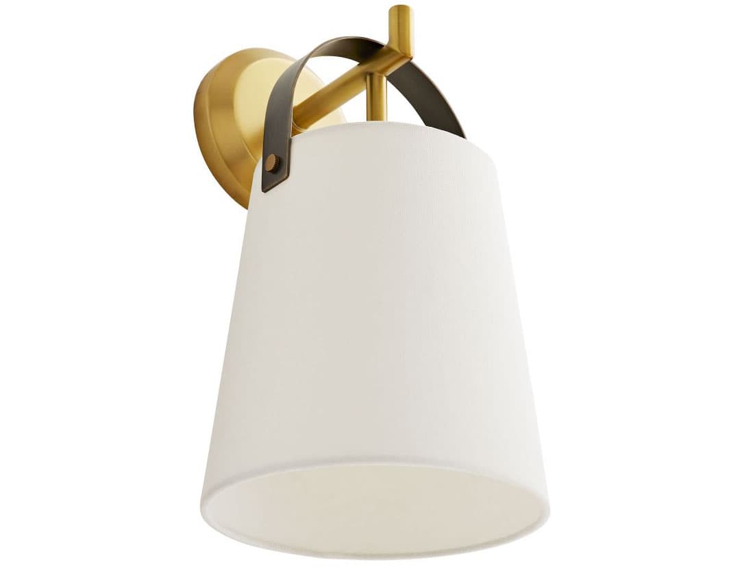 Arteriors Home Ian 1-Light Antique Brass Bronze Wall Sconce