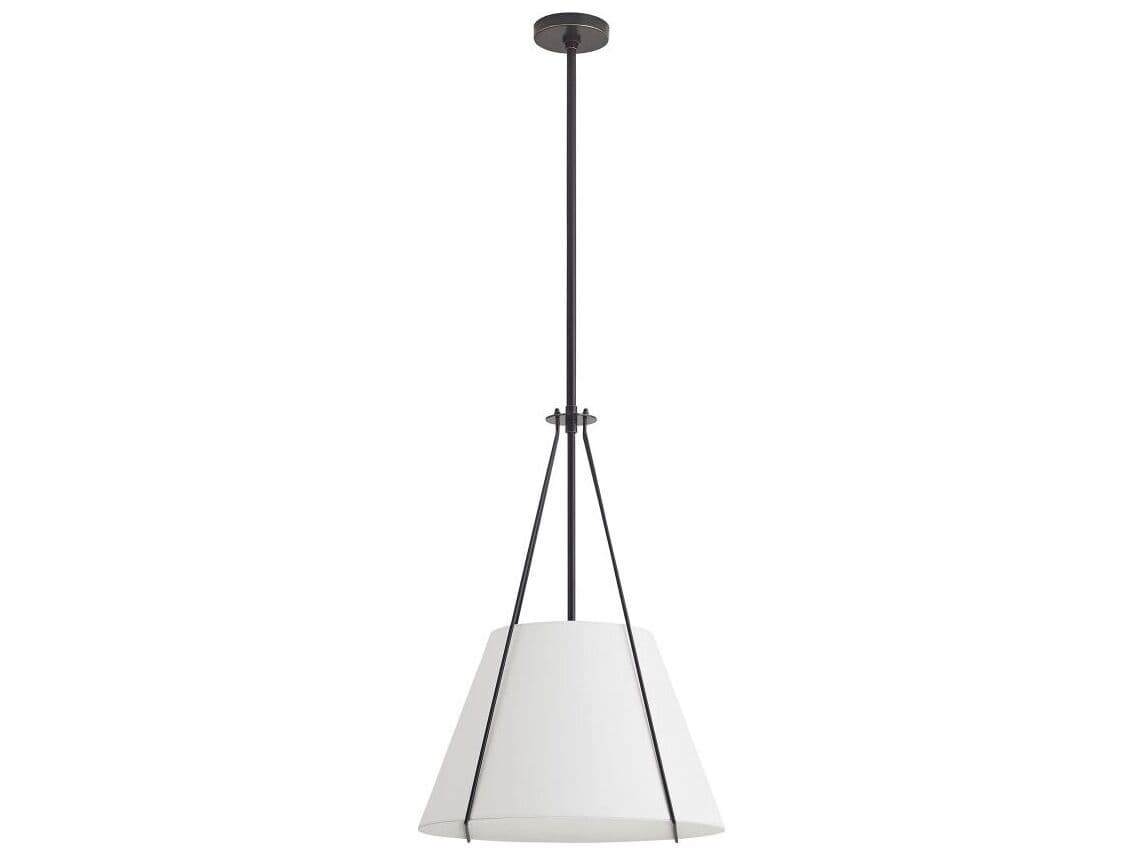 Arteriors Home Heloise 1-Light Bronze Drum Pendant