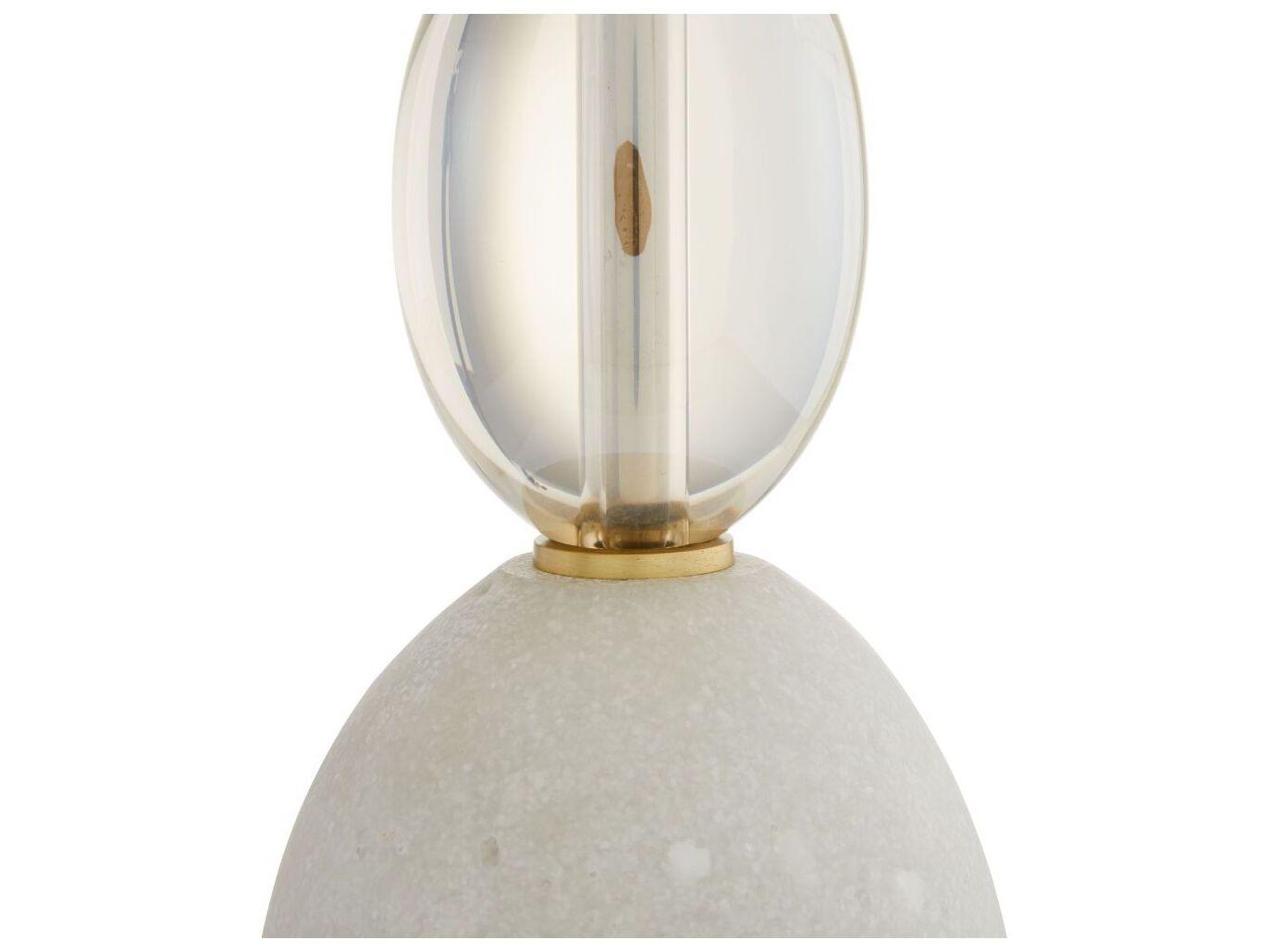 Arteriors Home Minato Ivory Glass Stone Off White Buffet Lamp