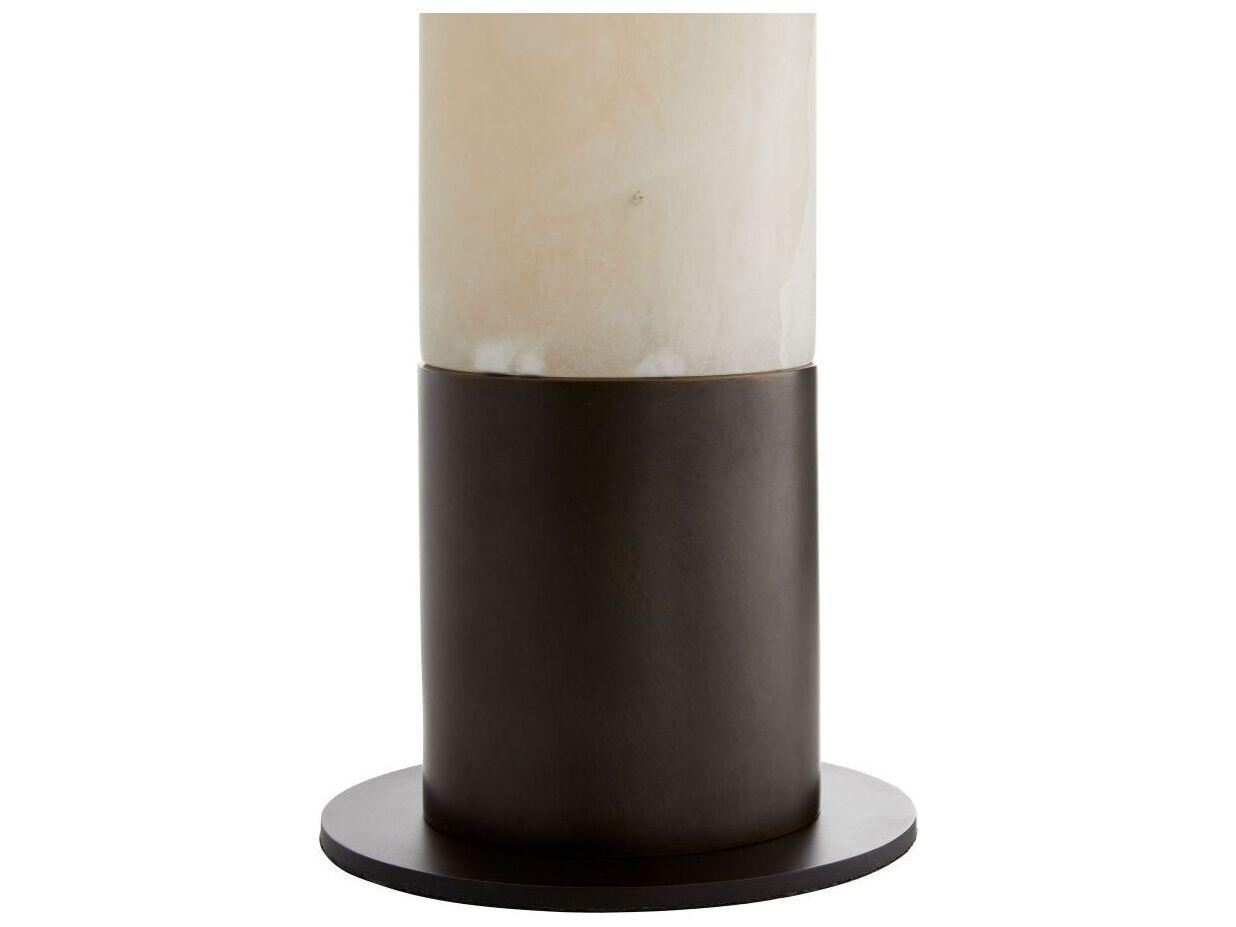 Arteriors Home Nashik White Alabaster Bronze Buffet Lamp