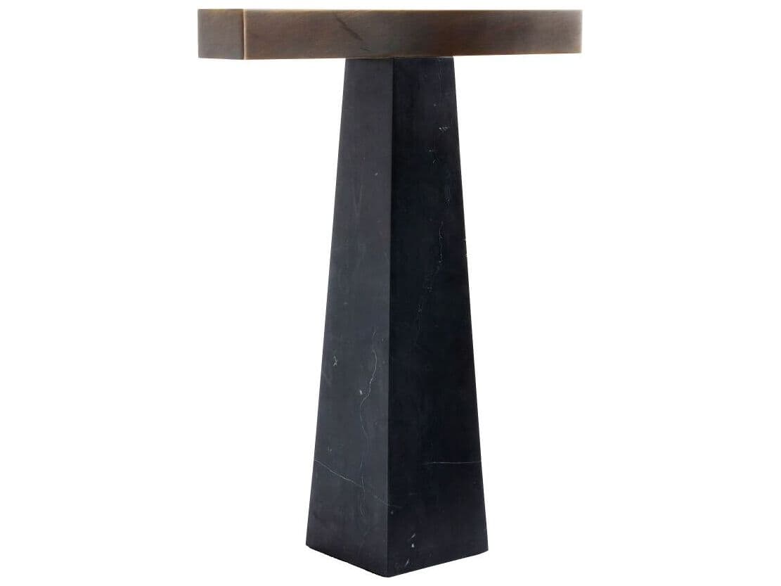 Arteriors Home Osbert English Bronze Black Marble Table Lamp