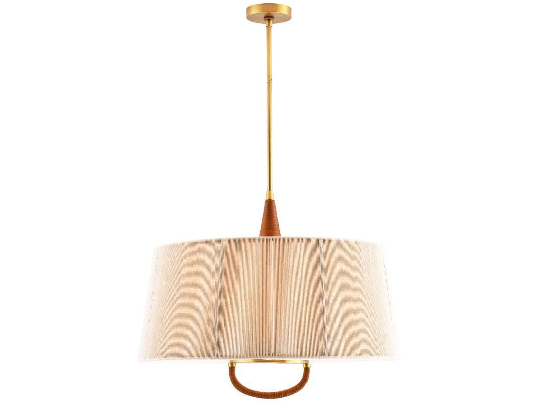 Arteriors Home Middlebury 6-Light Antique Brass Brown Pendant