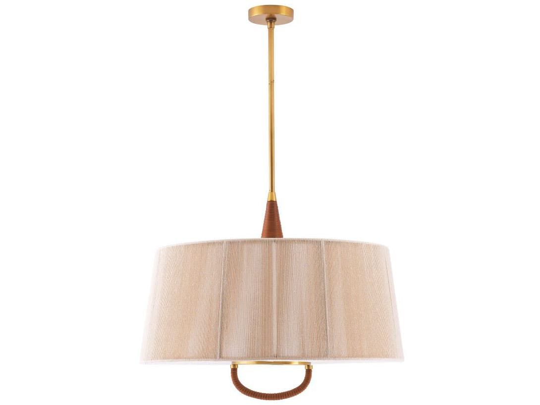 Arteriors Home Middlebury 6-Light Antique Brass Brown Pendant