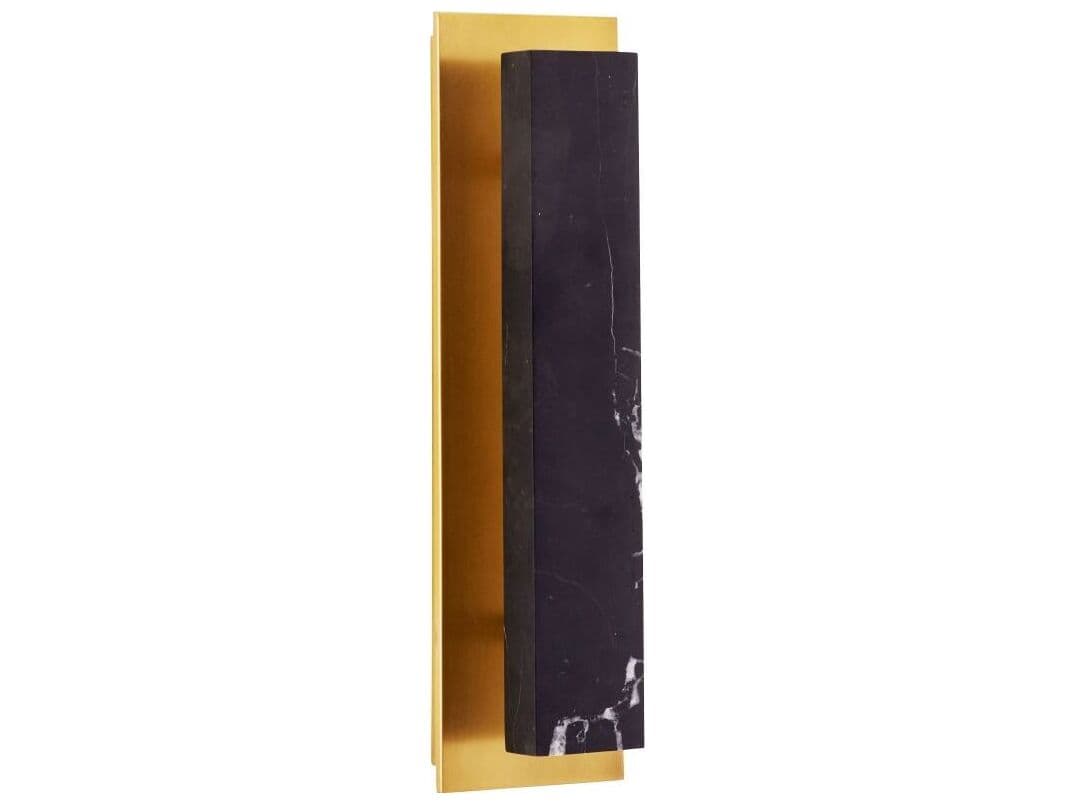 Arteriors Home Ozona 1-Light Black Marble Wall Sconce