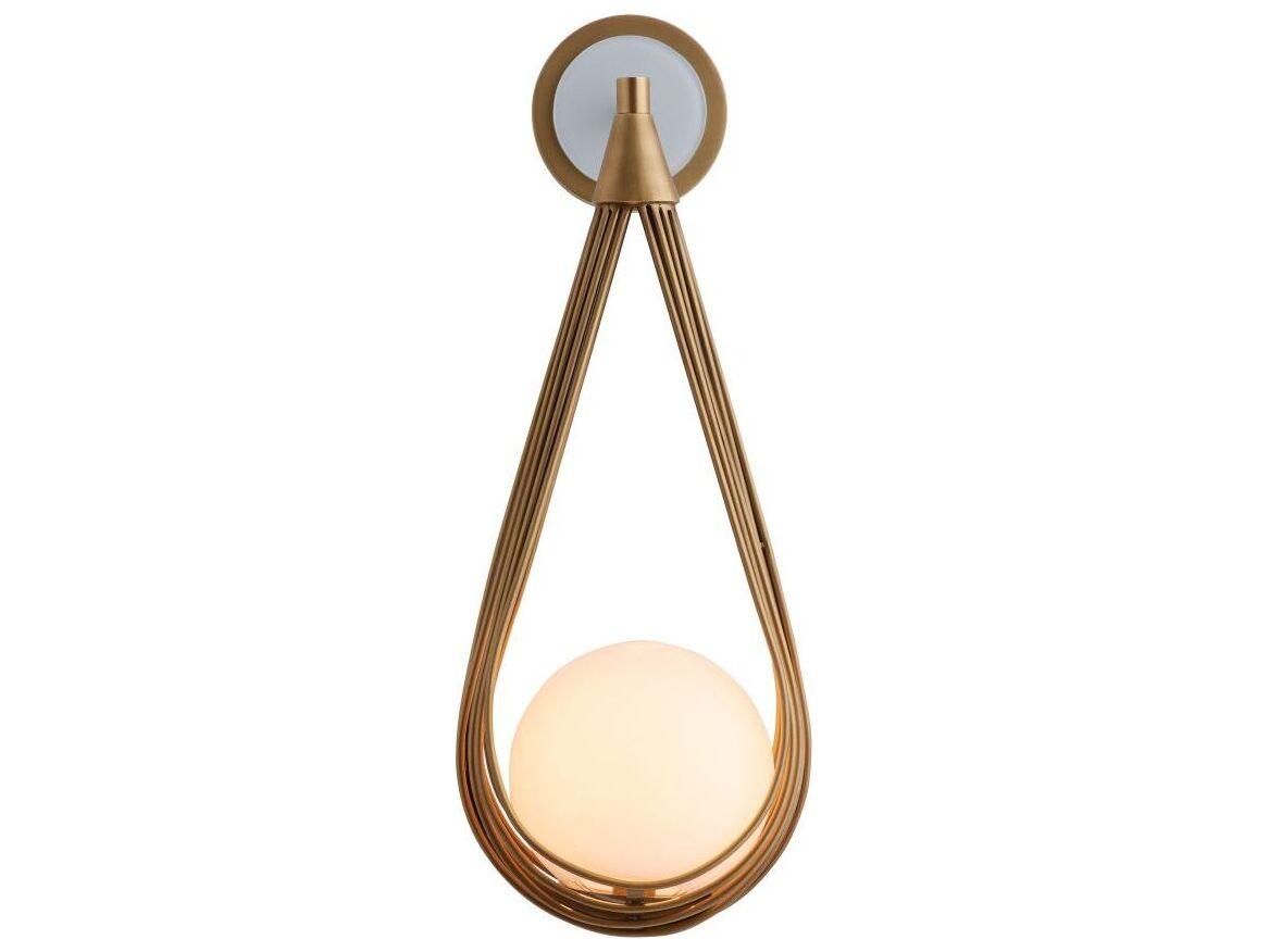 Arteriors Home Ova 1-Light Antique Brass Wall Sconce