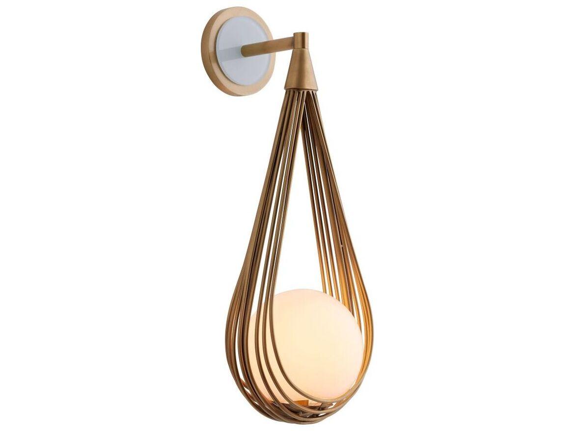 Arteriors Home Ova 1-Light Antique Brass Wall Sconce