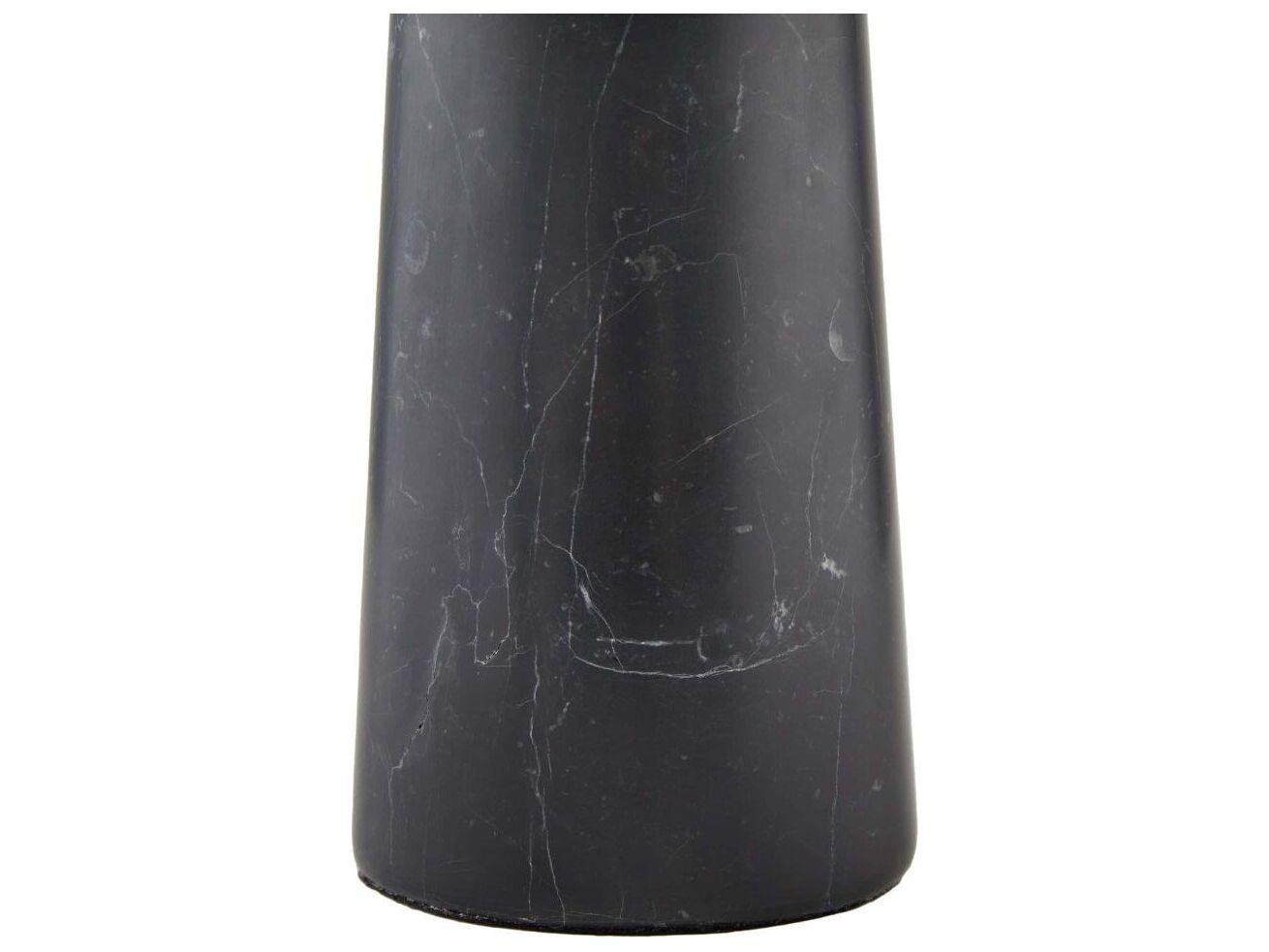 Arteriors Home Sidney Black Marble Antique Brass Buffet Lamp