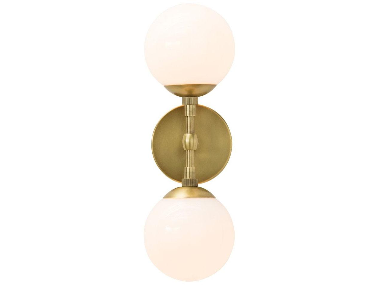 Arteriors Home Polaris 2-Light Antique Brass Wall Sconce