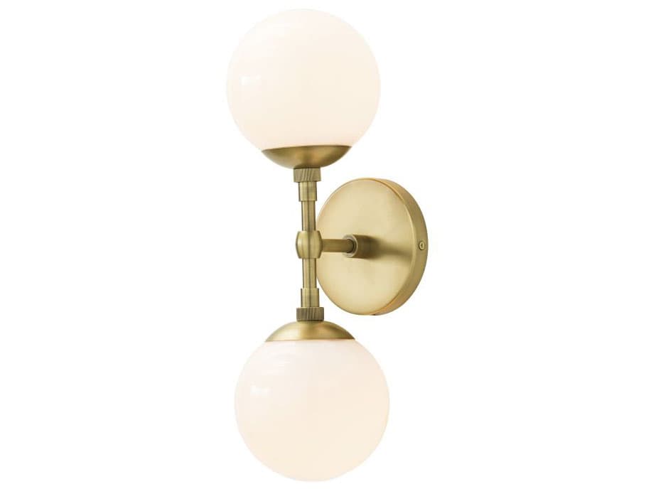 Arteriors Home Polaris 2-Light Antique Brass Wall Sconce