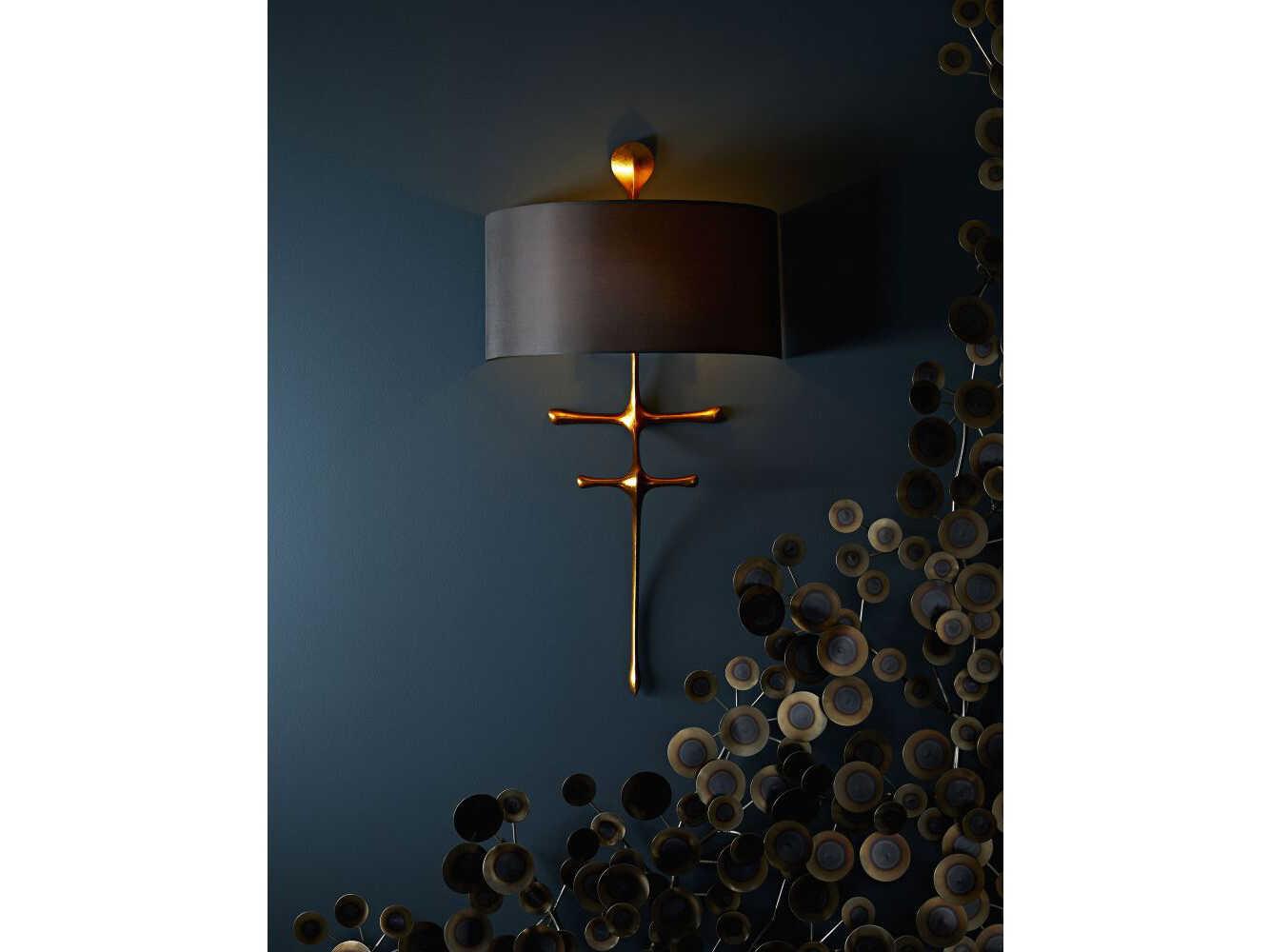 Arteriors Home Gilbert  1-Light Gold Leaf Wall Sconce