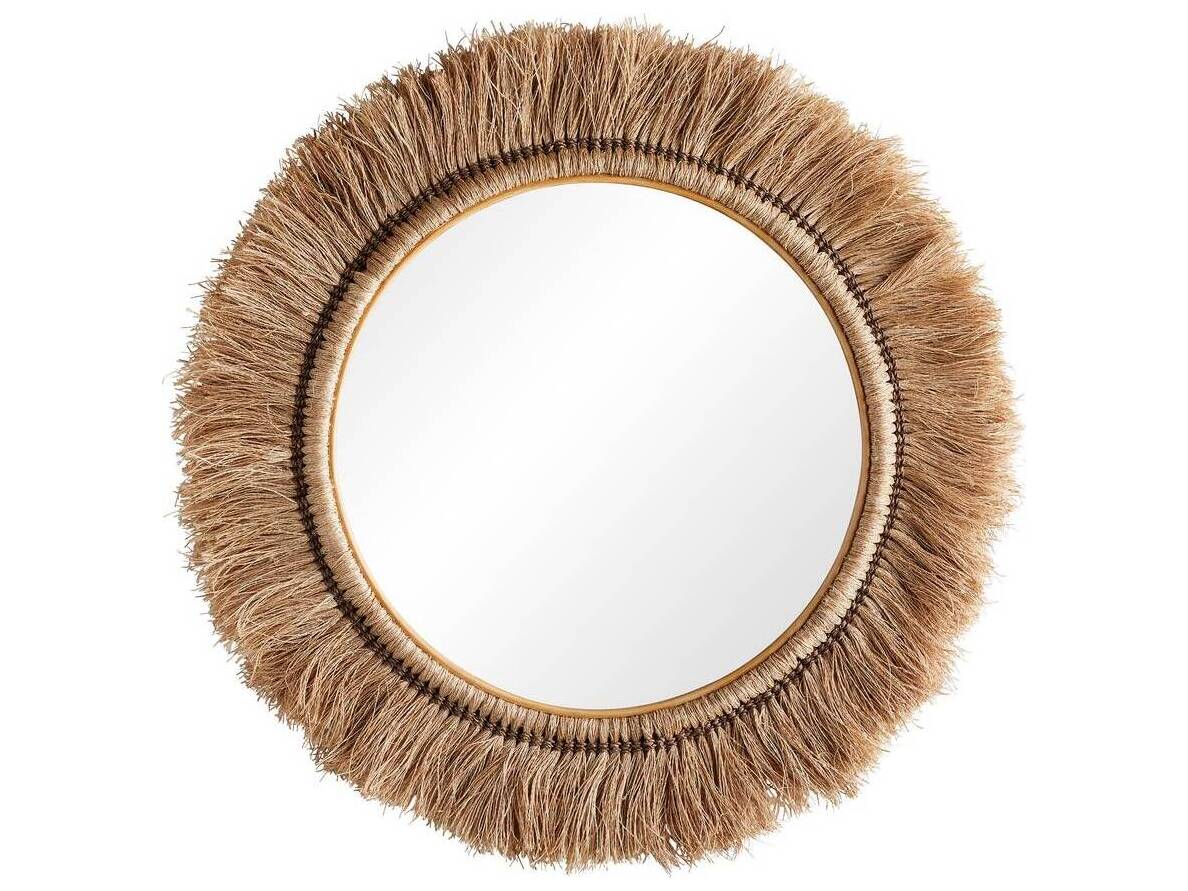 Arteriors Home Kai Natural Round Wall Mirror