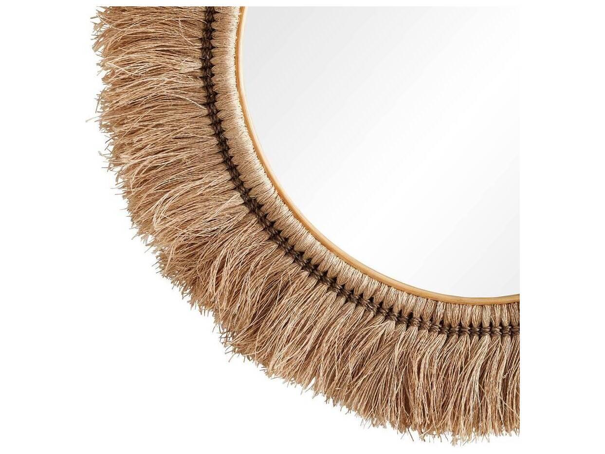 Arteriors Home Kai Natural Round Wall Mirror