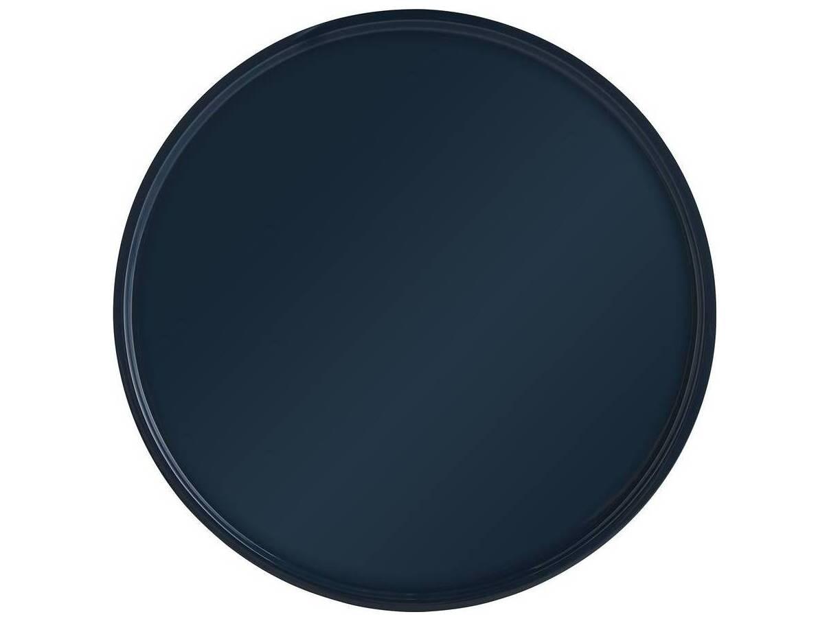 Arteriors Home Round Fiberglass Navy Turin End Table