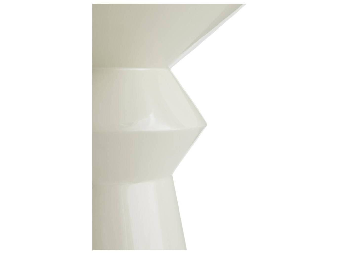 Arteriors Home Round Fiberglass Ivory Vlad End Table