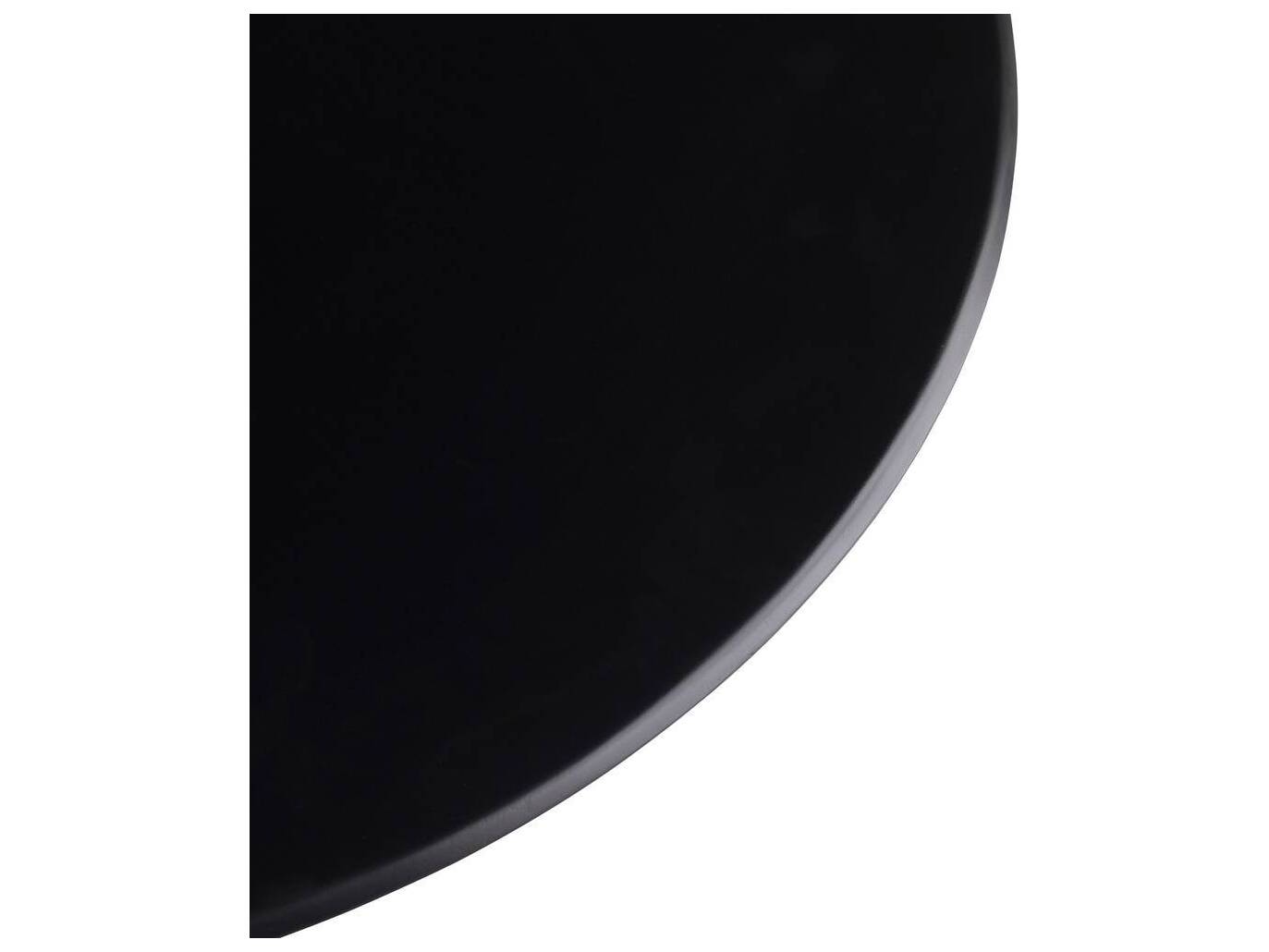 Arteriors Home Round Concrete Matte Black Beckham Coffee Table