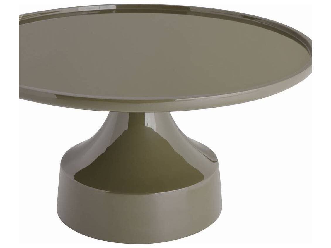 Arteriors Home Round Fiberglass Dark Moss Joelie Coffee Table