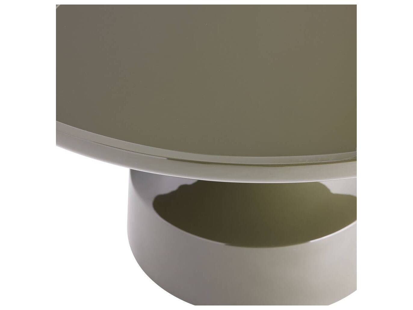 Arteriors Home Round Fiberglass Dark Moss Joelie Coffee Table