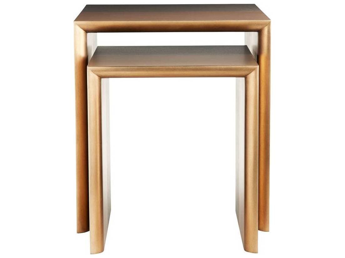 Arteriors Home Rectangular Wood Sable Kiersten End Table