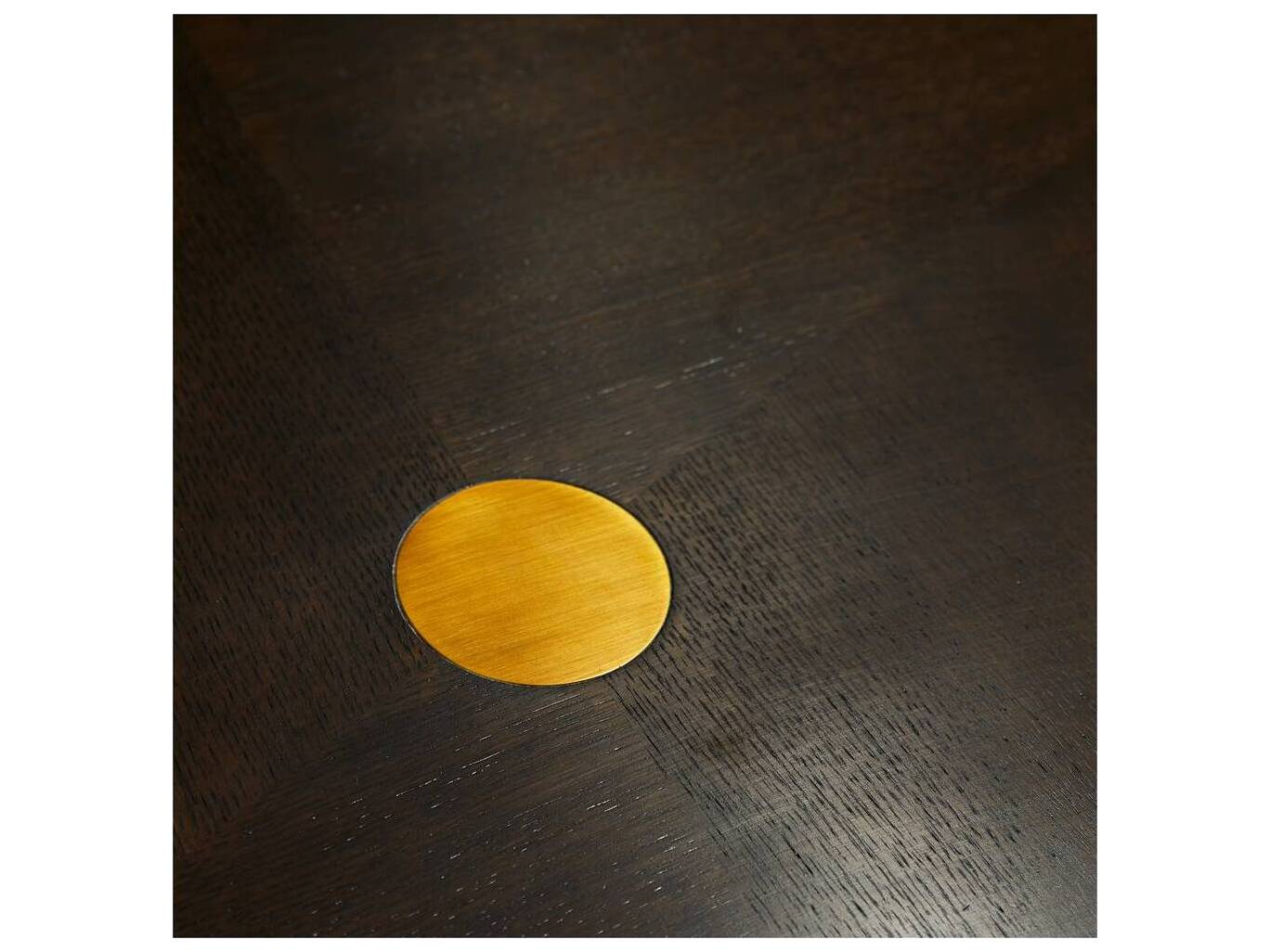 Arteriors Home Rectangular Wood Umber Antique Brass Wagner Coffee Table