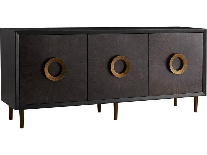 Arteriors Home 78" Oak Wood Sable Brindle Normandy Sideboard
