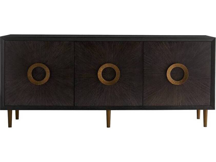 Arteriors Home 78" Oak Wood Sable Brindle Normandy Sideboard