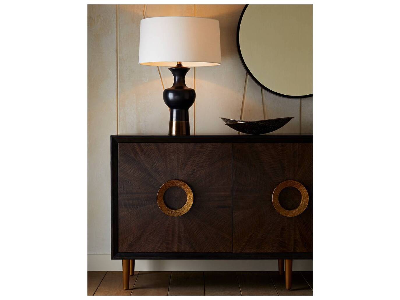 Arteriors Home 78" Oak Wood Sable Brindle Normandy Sideboard