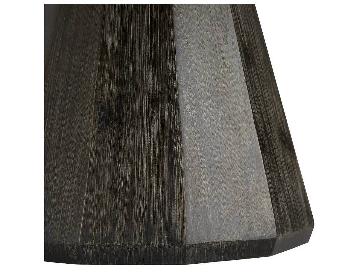 Arteriors Home Seren  Round Stone Dark Ash Gray Dining Table