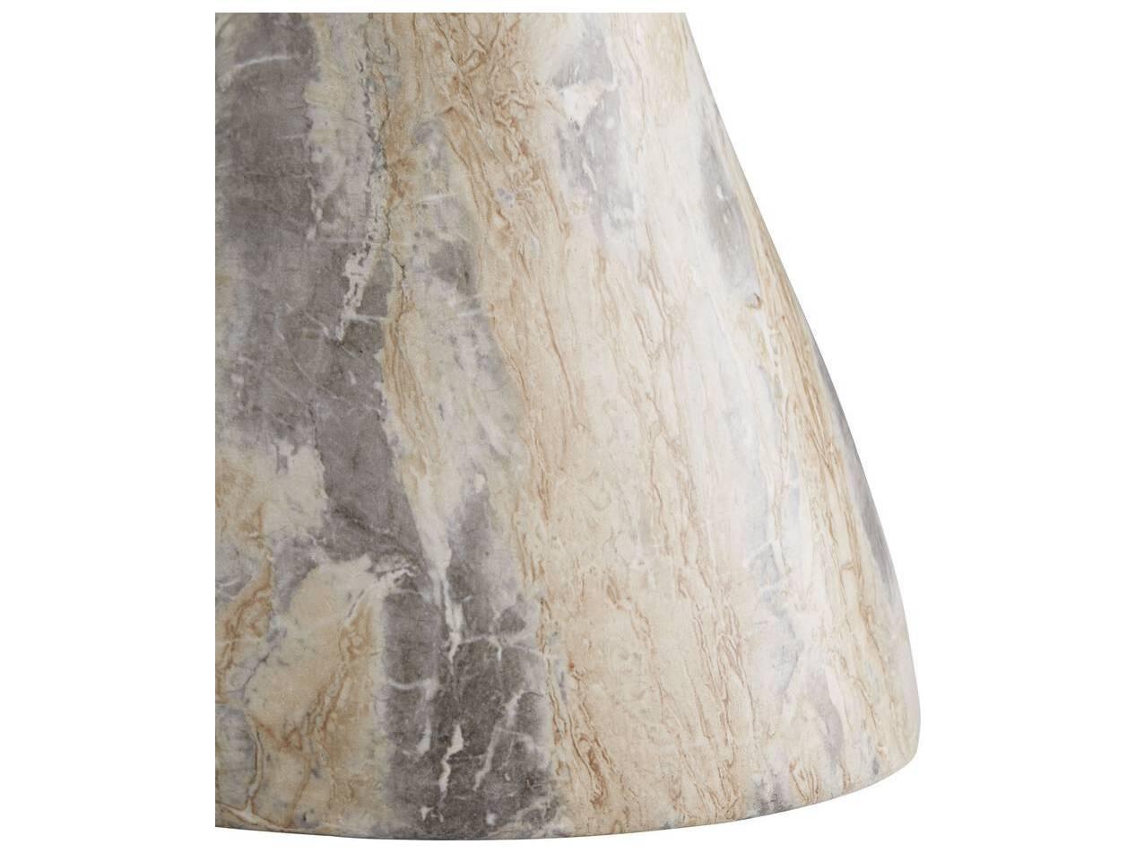Arteriors Home Serafina Round Sahara Faux Marble End Table