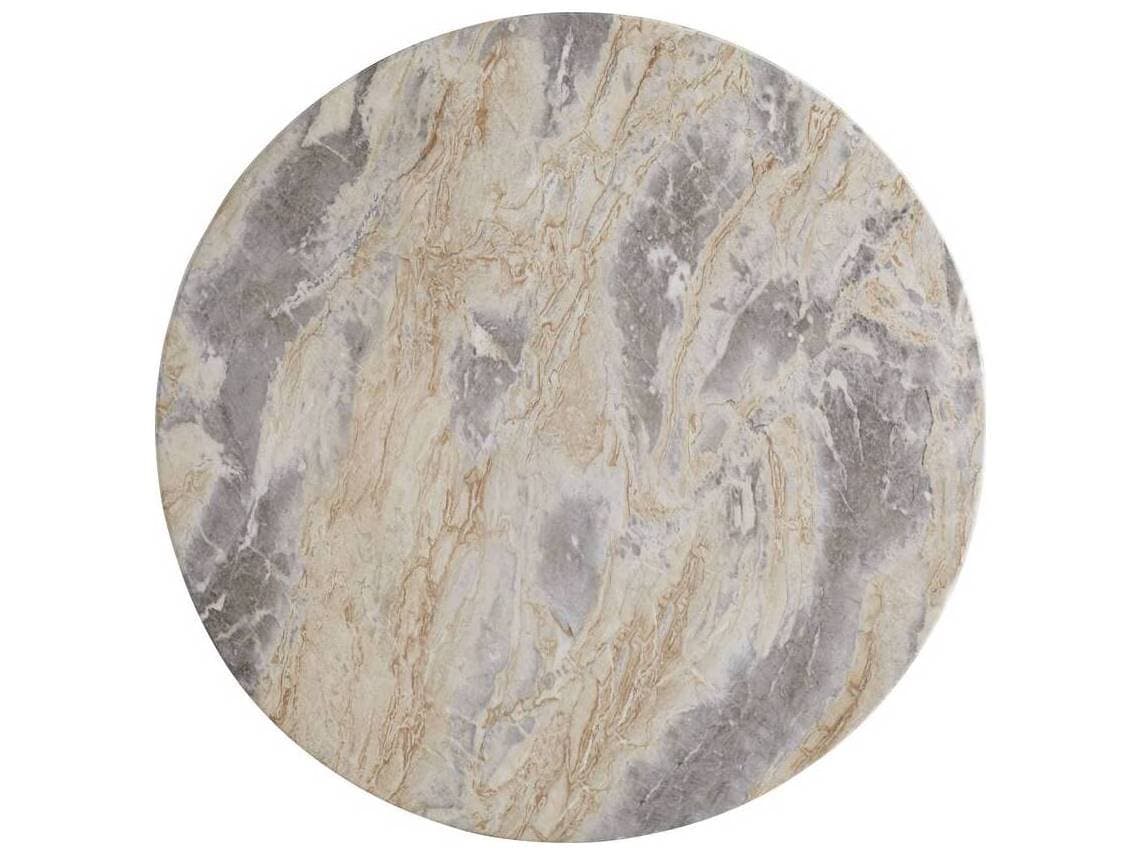 Arteriors Home Serafina Round Sahara Faux Marble End Table