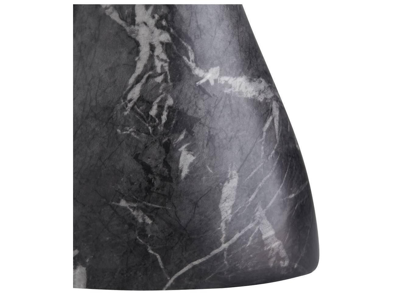 Arteriors Home Serafina Round Black Faux Marble End Table