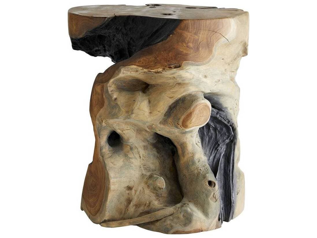 Arteriors Home Round Wood Natural Fricke End Table