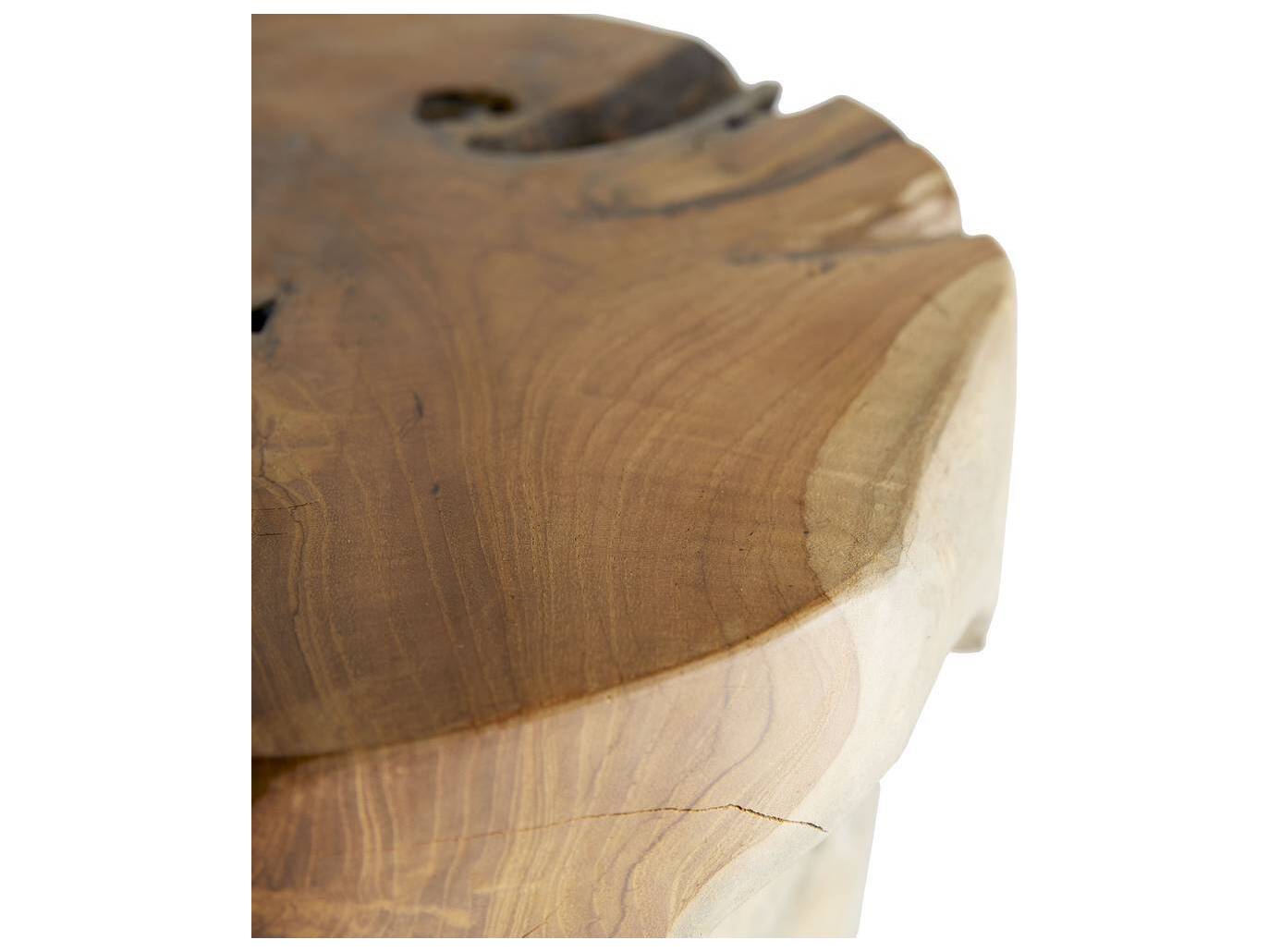 Arteriors Home Round Wood Natural Fricke End Table