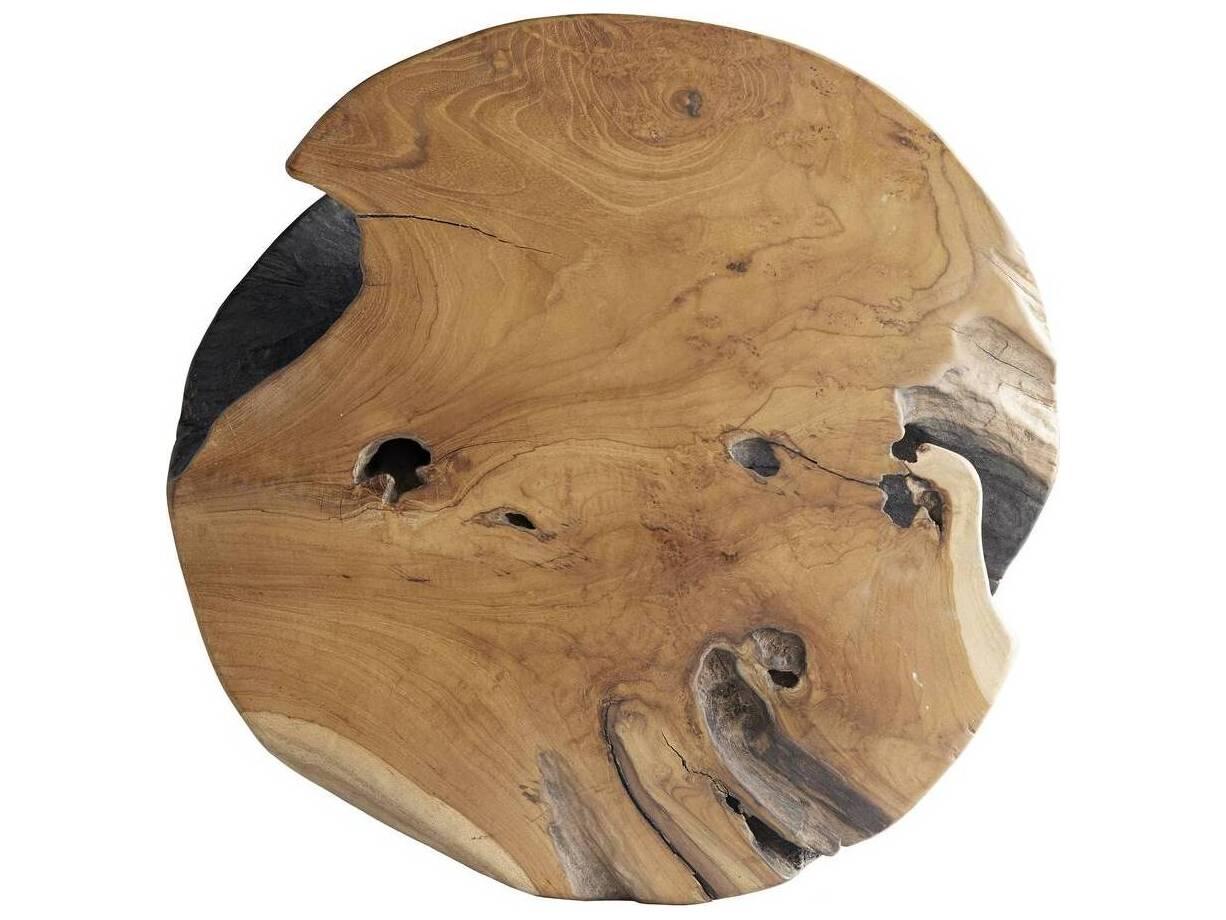 Arteriors Home Round Wood Natural Fricke End Table