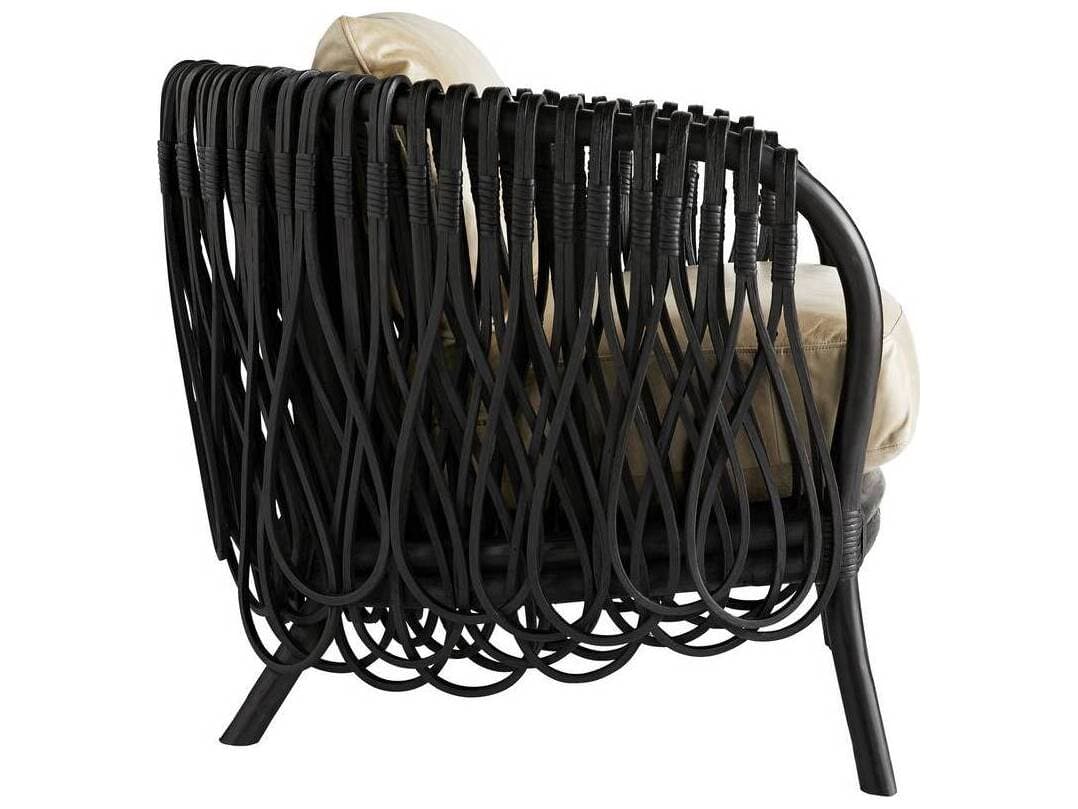 Arteriors Home Strata Beige Leather Accent Chair