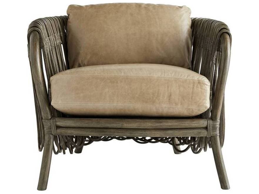 Arteriors Home Strata Beige Leather Accent Chair