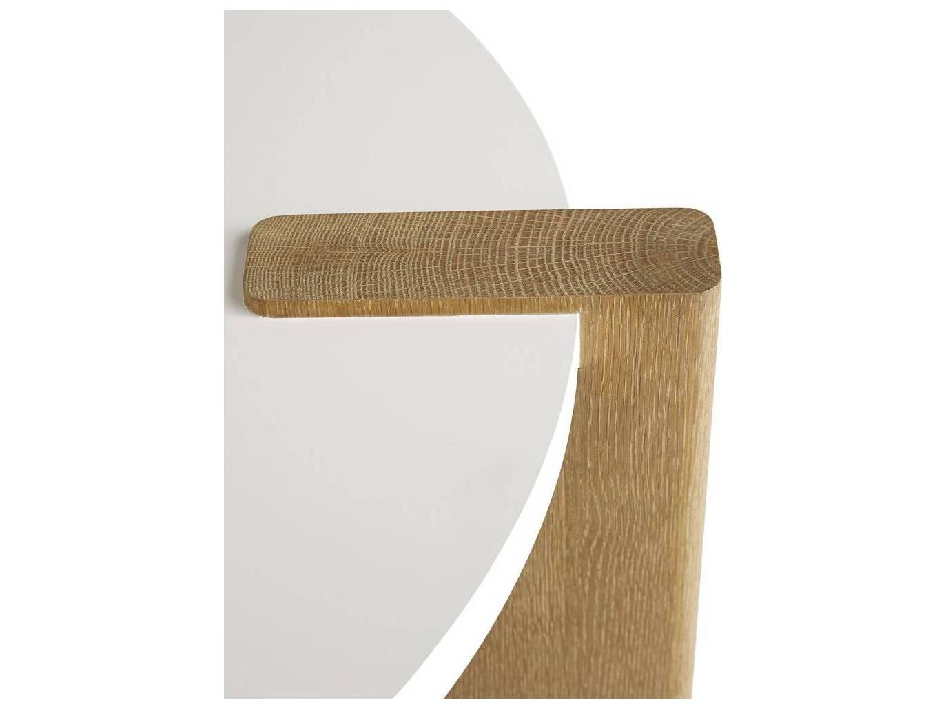 Arteriors Home Round Wood White Forrest Coffee Table