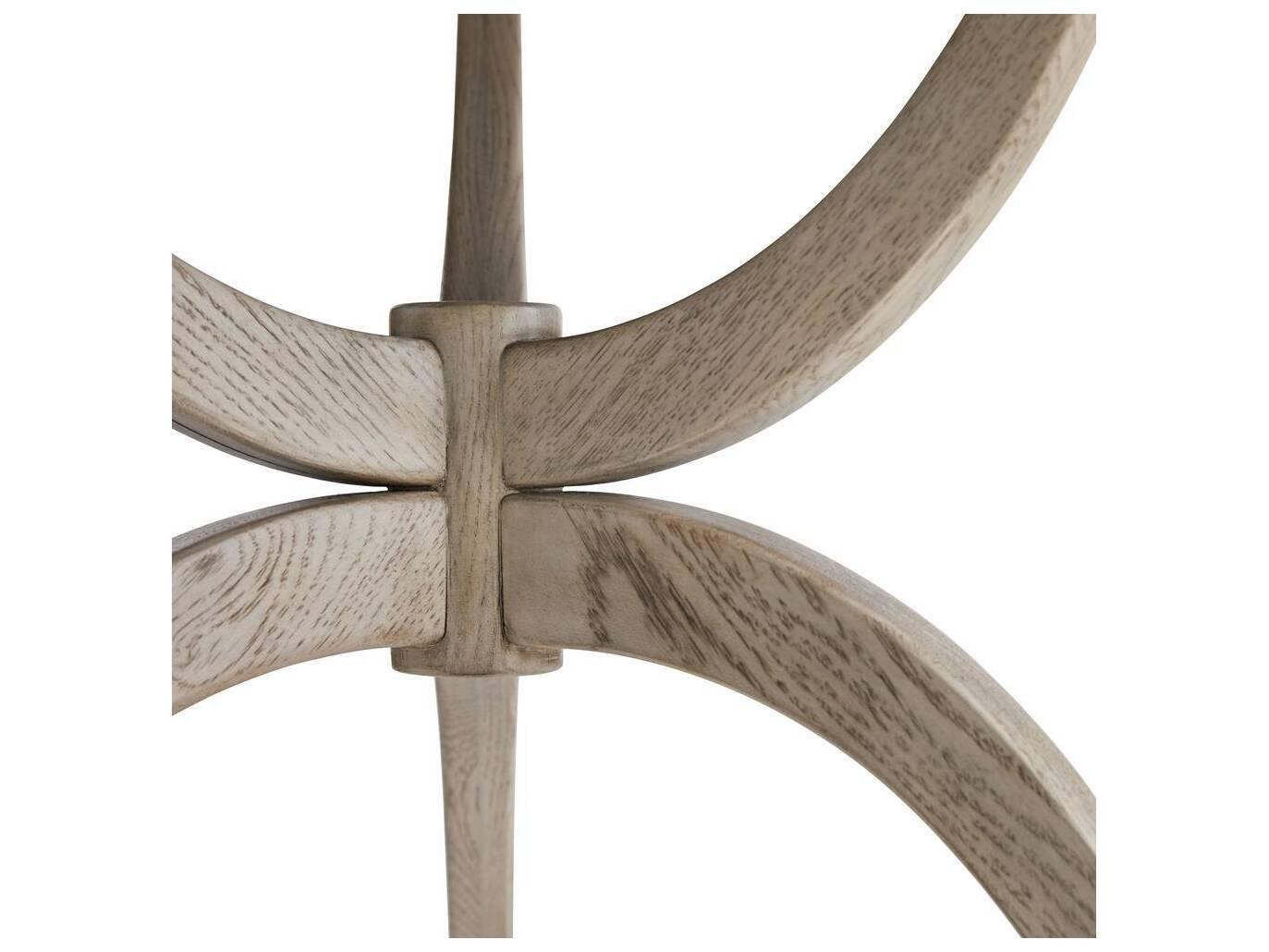 Arteriors Home Round Wood Smoke Dorey End Table