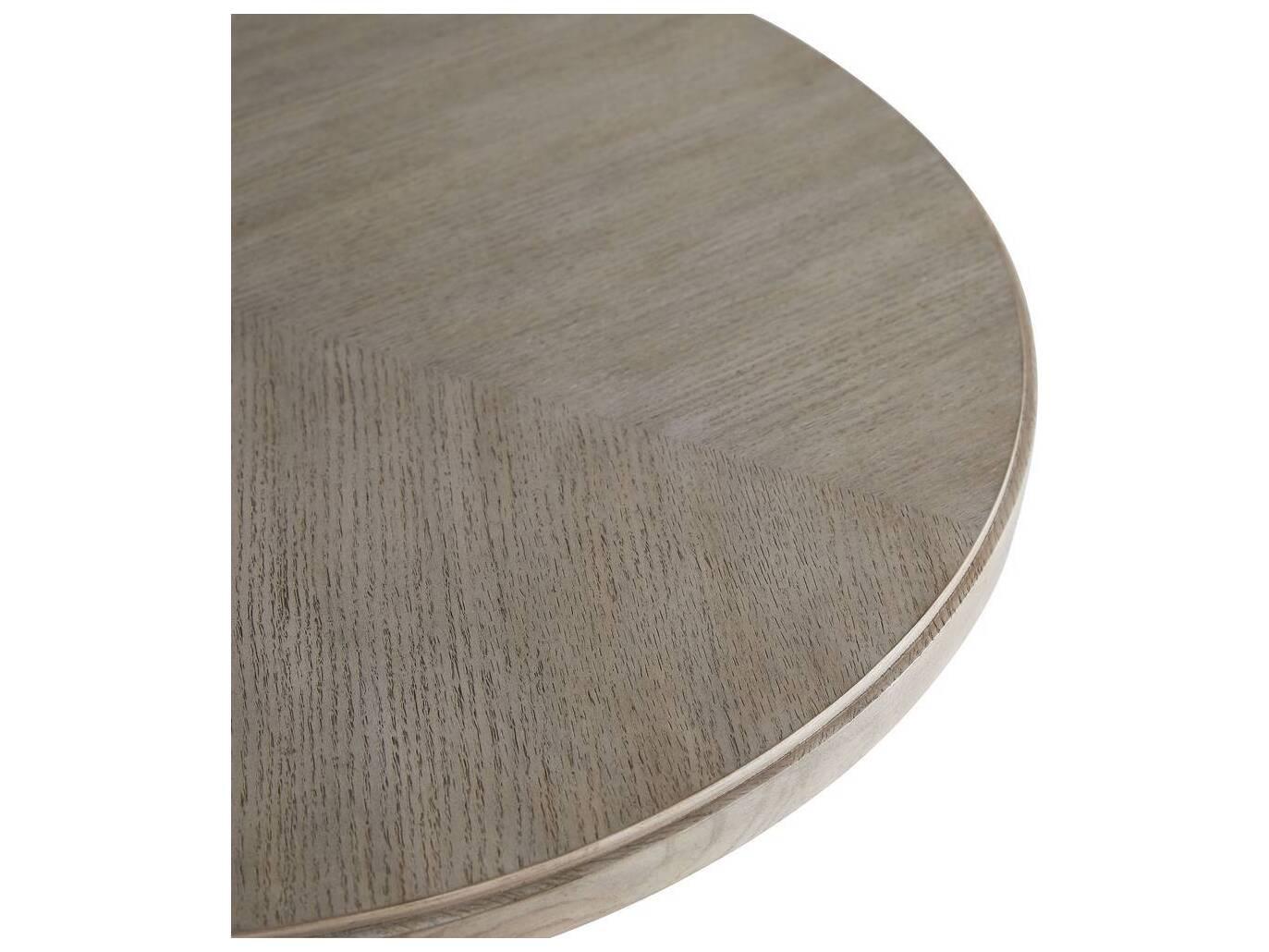 Arteriors Home Round Wood Smoke Dorey End Table