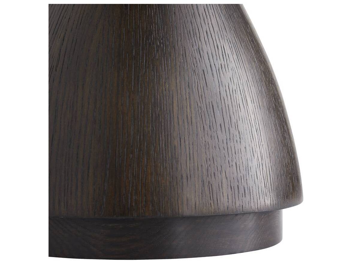 Arteriors Home Round Wood Umber Mahoun End Table