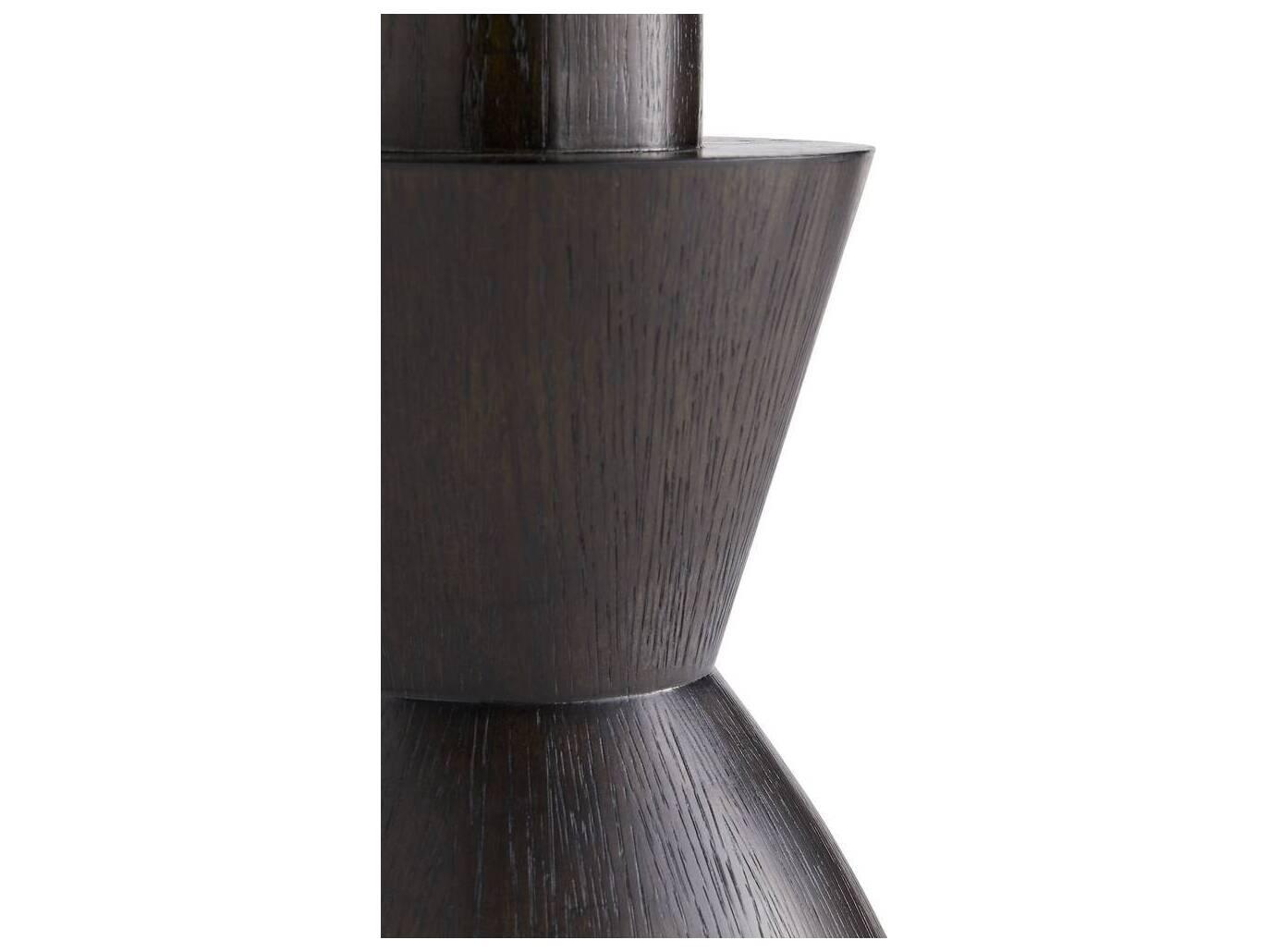 Arteriors Home Round Wood Umber Mahoun End Table