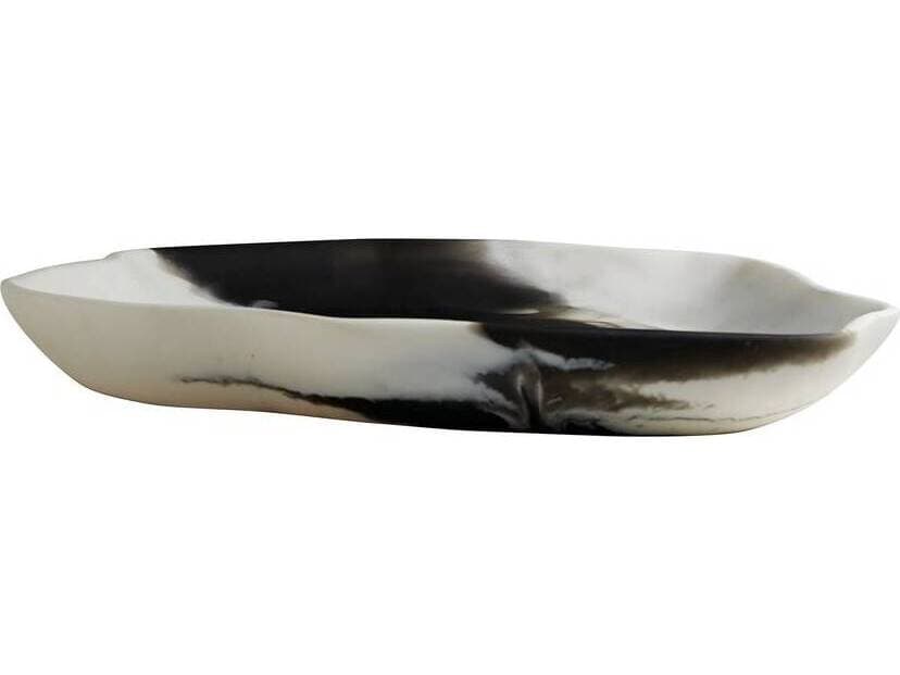 Arteriors Home Hollie Black White Serving Tray Set of 2