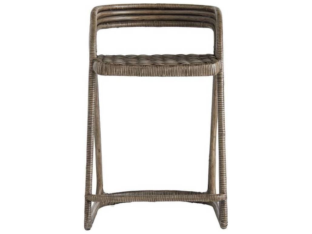 Arteriors Home Moth Gray Rattan Counter Stool Harrington