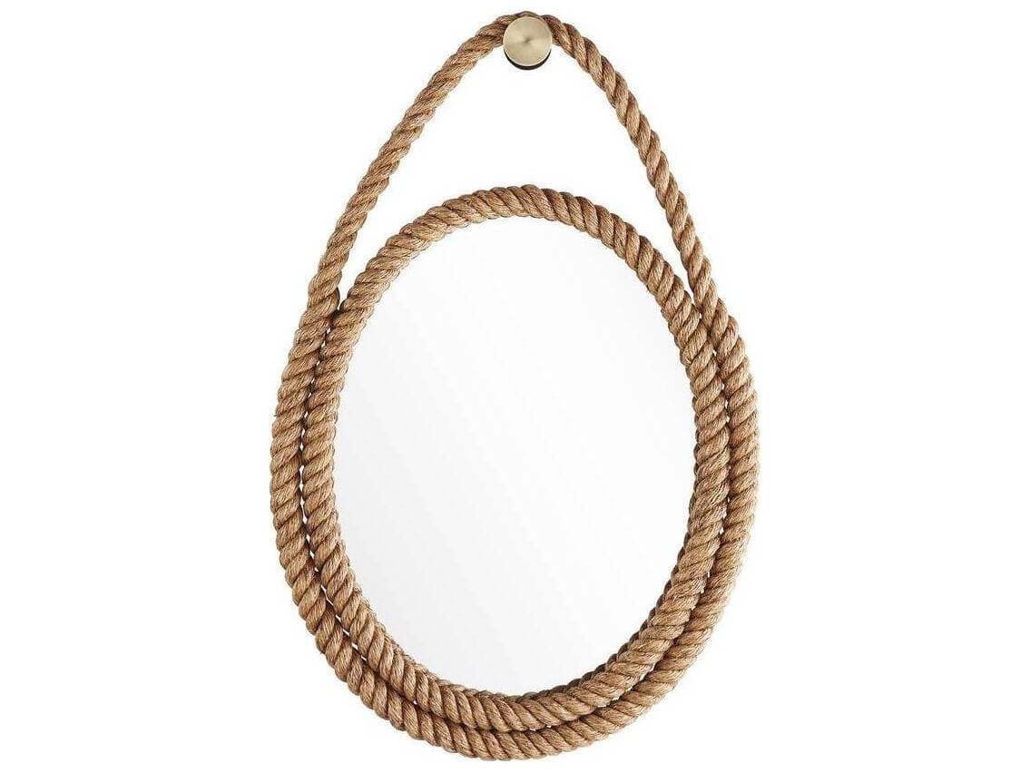 Arteriors Home Iberis Natural Oval Wall Mirror